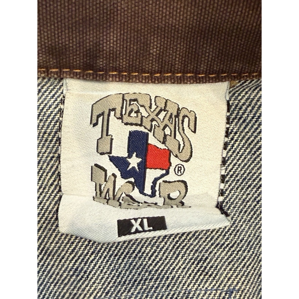 VINTAGE Sturgis SD DENIM Texas Wear Trucker Only Biker Motorcycle VEST Men XL - Picture 6 of 8